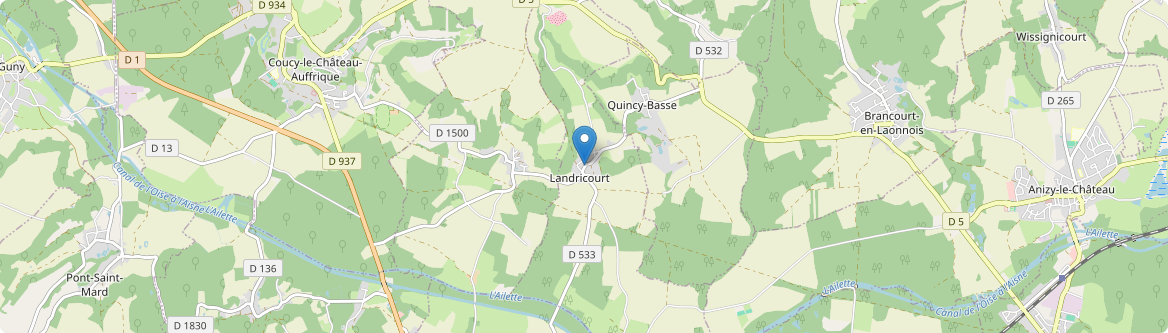 Landricourt - Carte