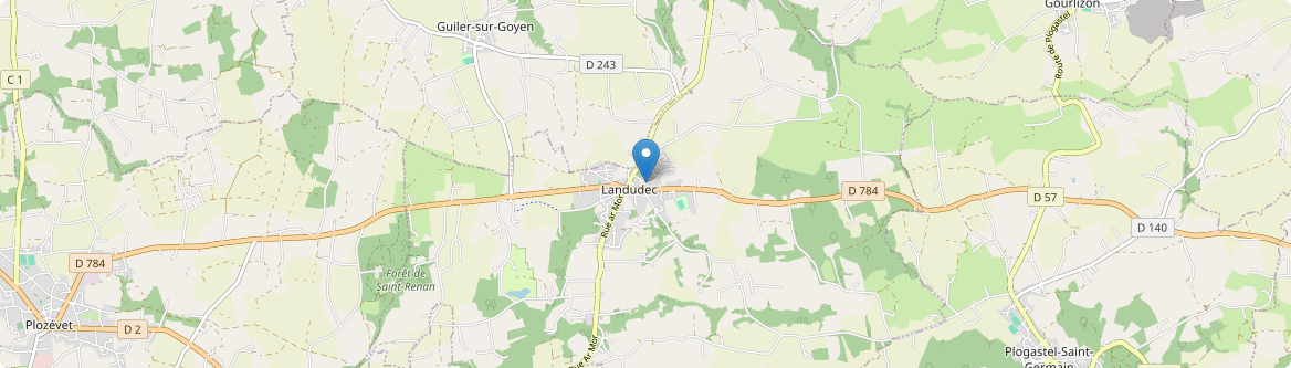 Landudec - Carte
