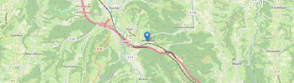Lanespède - Carte