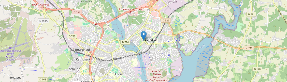 Lanester - Carte