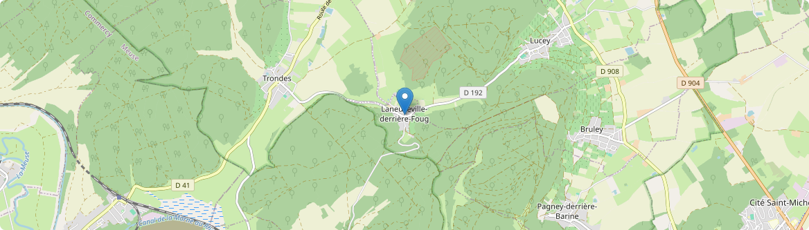 Laneuveville-derrière-Foug - Carte