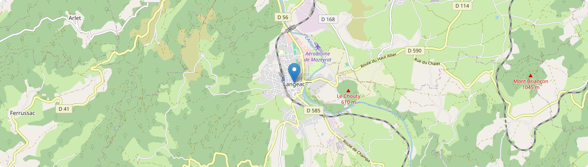 Langeac - Carte