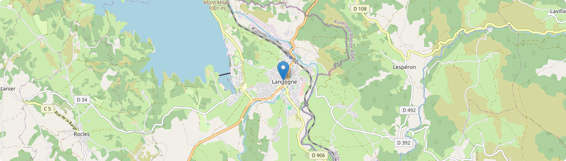 Langogne - Carte