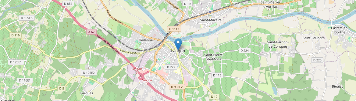 Langon - Carte