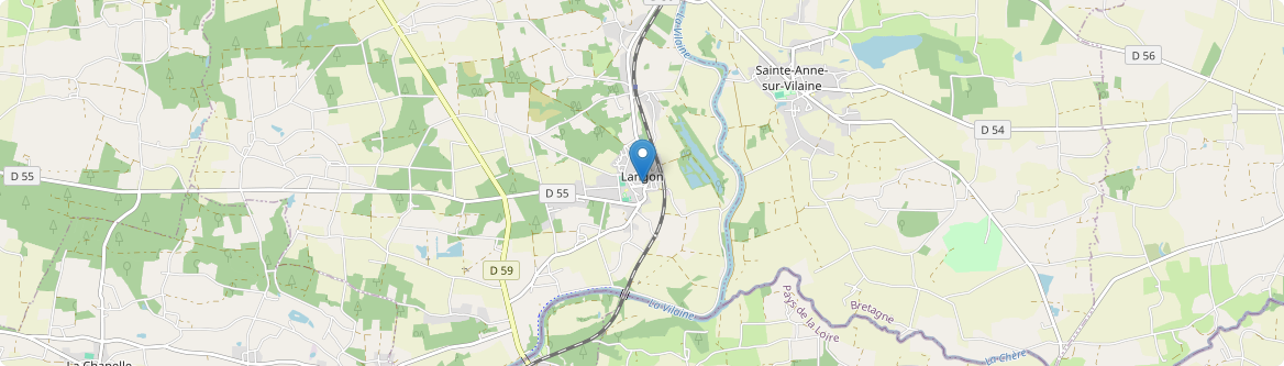 Langon - Carte