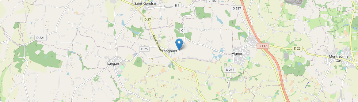 Langouet - Carte