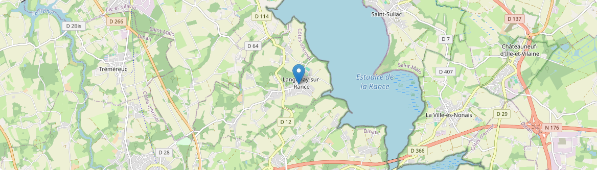 Langrolay-sur-Rance - Carte