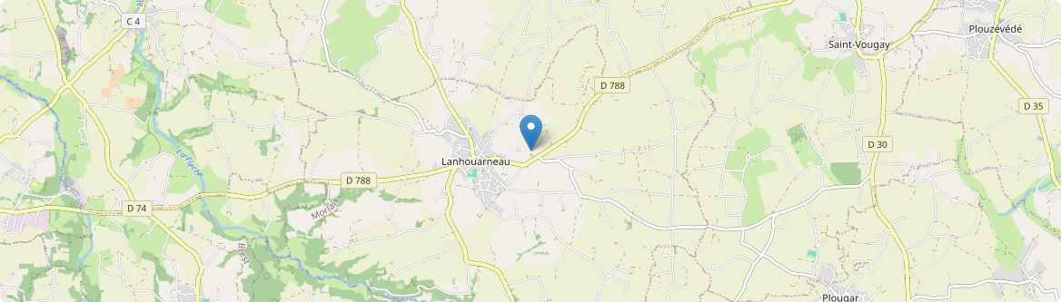 Lanhouarneau - Carte