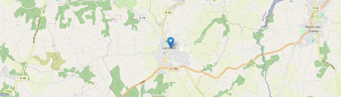 Lanmeur - Carte