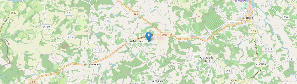 Lanne-Soubiran - Carte