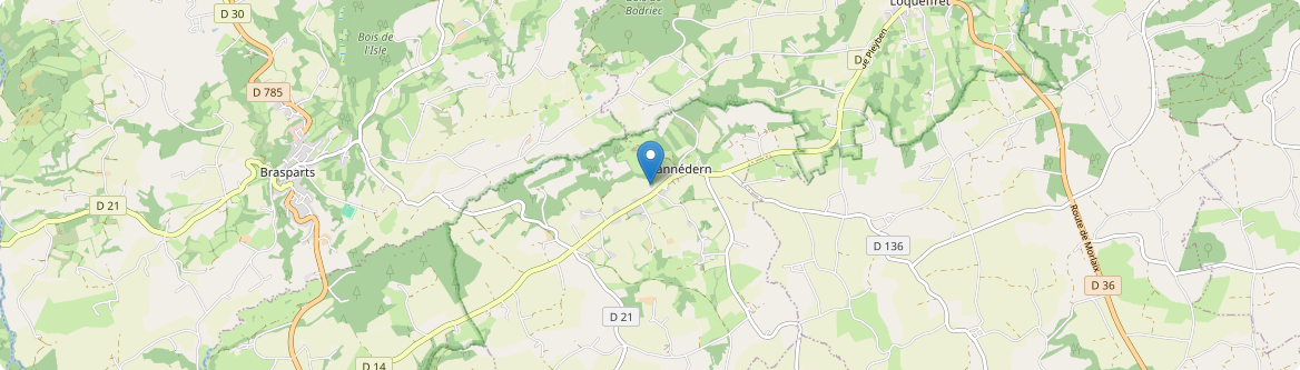 Lannédern - Carte