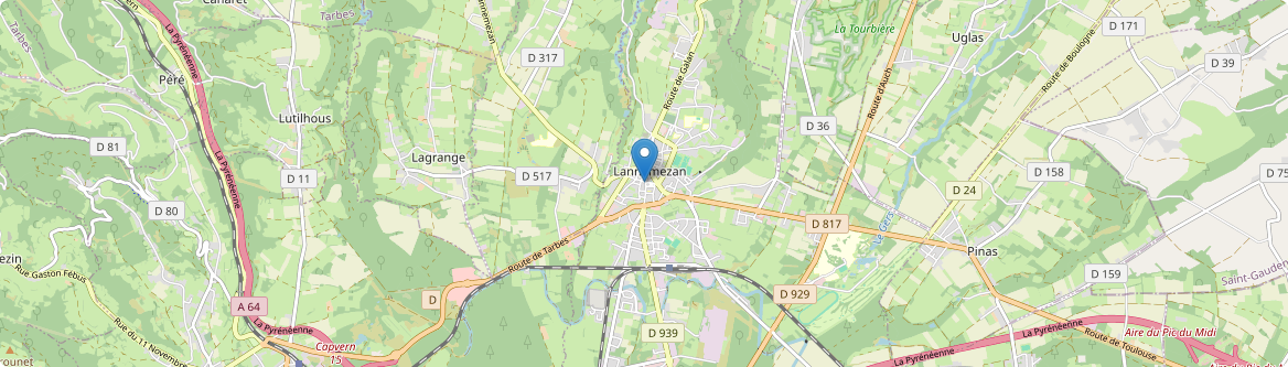 Lannemezan - Carte