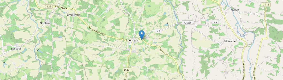 Lannepax - Carte
