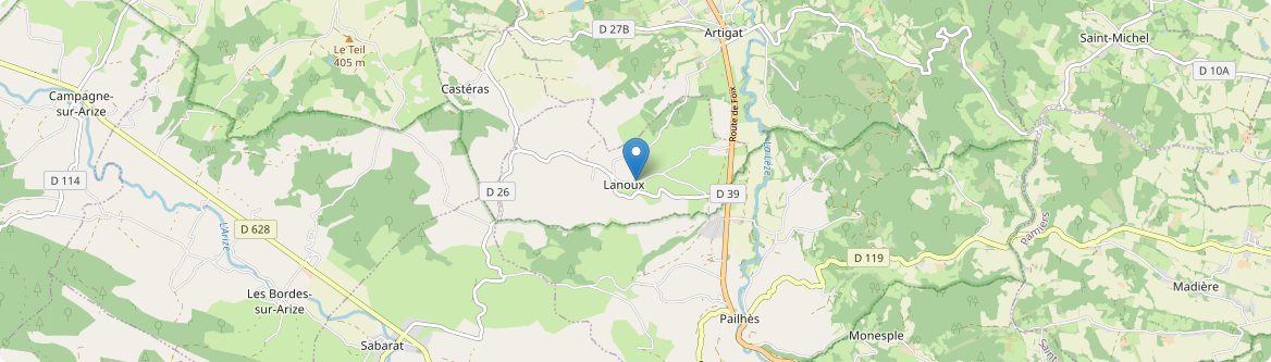 Lanoux - Carte