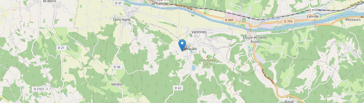 Lanquais - Carte