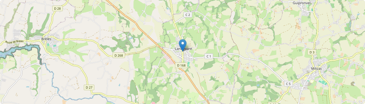 Lanrivoaré - Carte