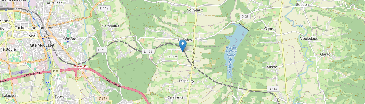 Lansac - Carte