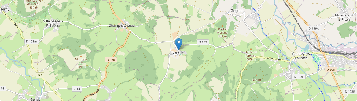 Lantilly - Carte