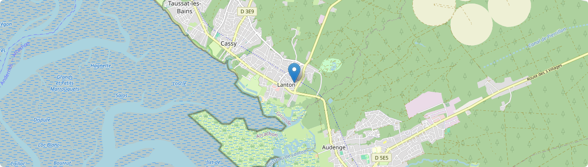 Lanton - Carte