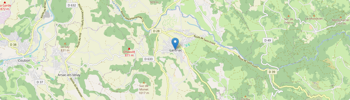 Lantriac - Carte