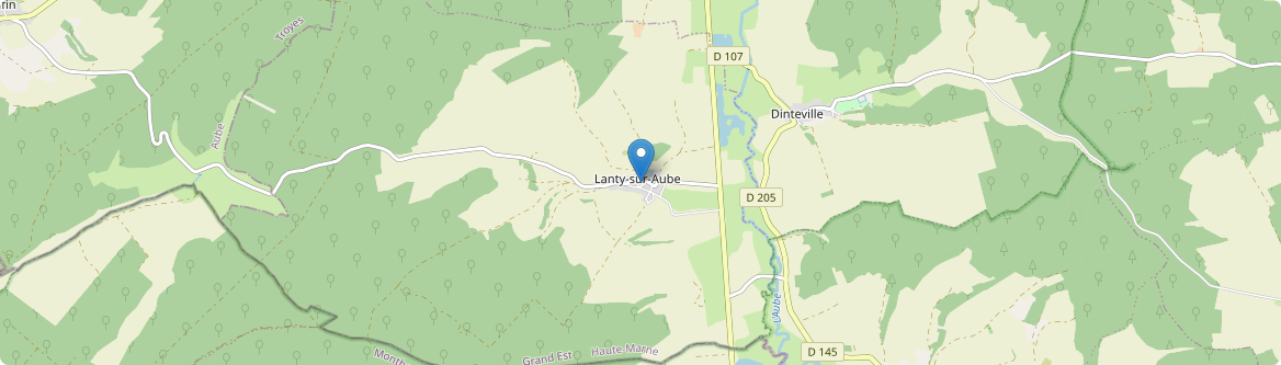 Lanty-sur-Aube - Carte