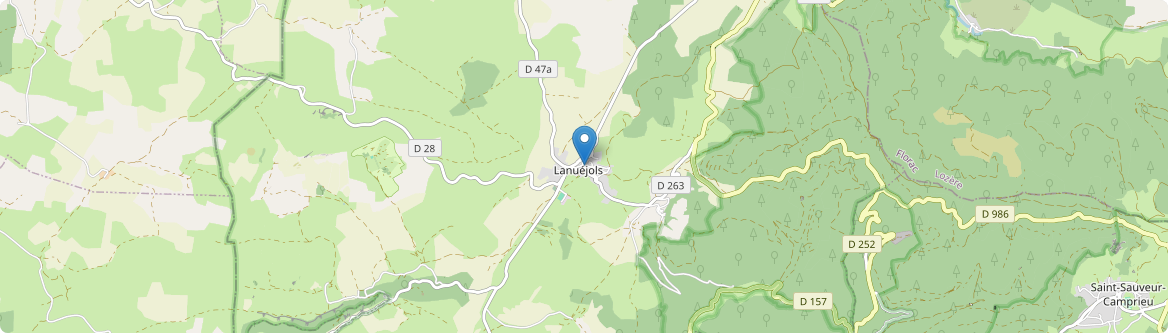 Lanuéjols - Carte