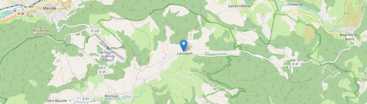 Lanuéjols - Carte
