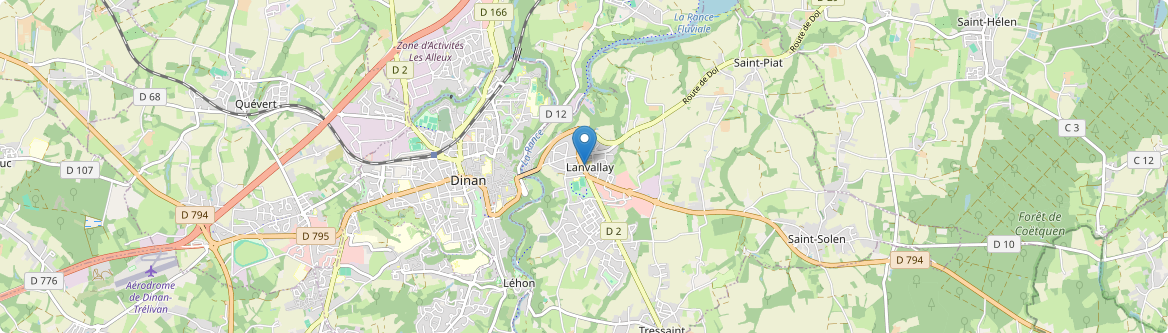 Lanvallay - Carte