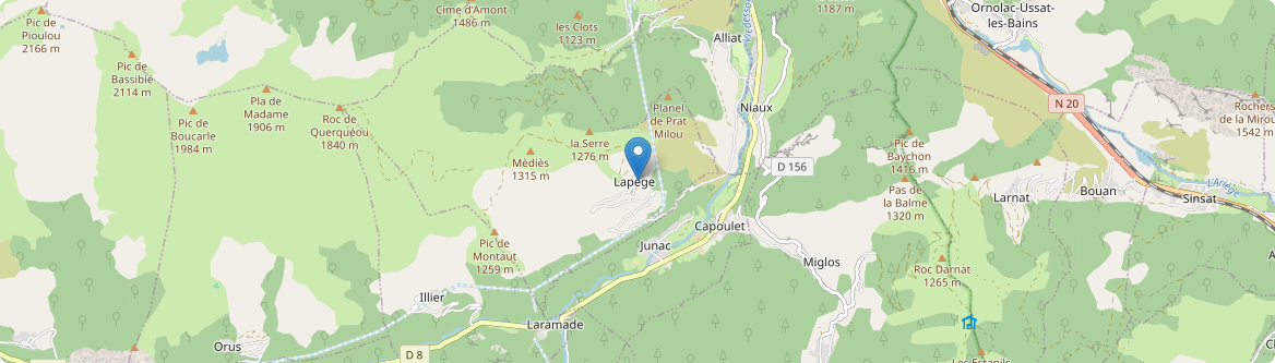 Lapège - Carte