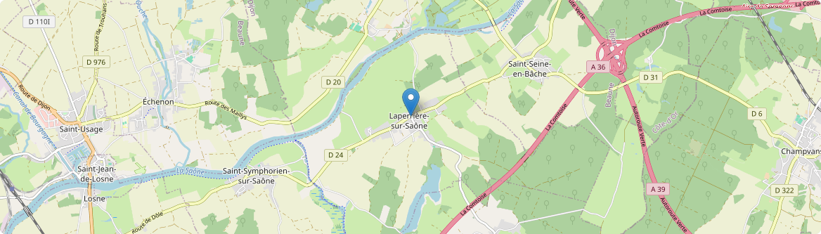 Laperrière-sur-Saône - Carte