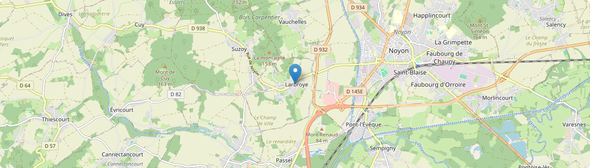 Larbroye - Carte