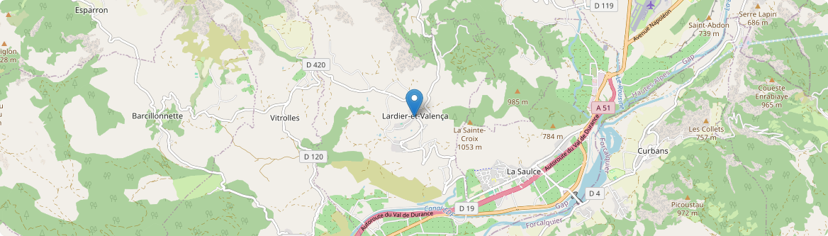 Lardier-et-Valença - Carte
