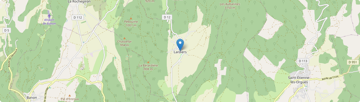 Lardiers - Carte