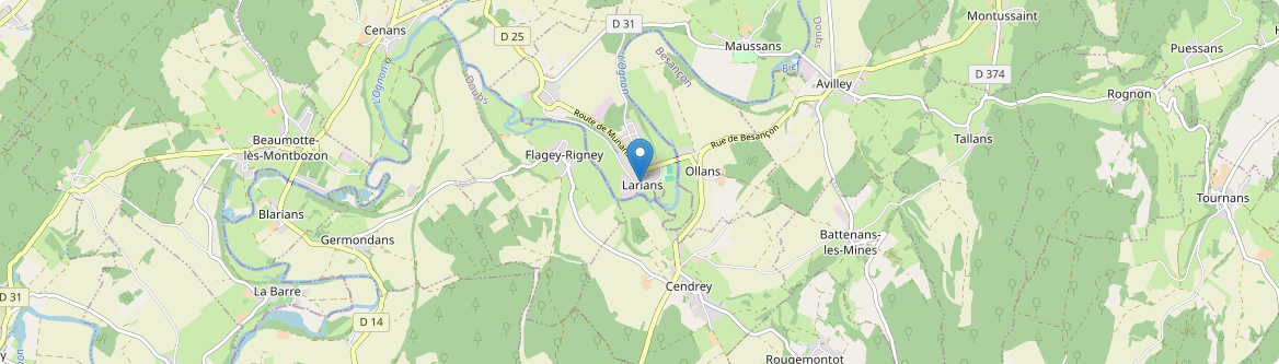 Larians-et-Munans - Carte