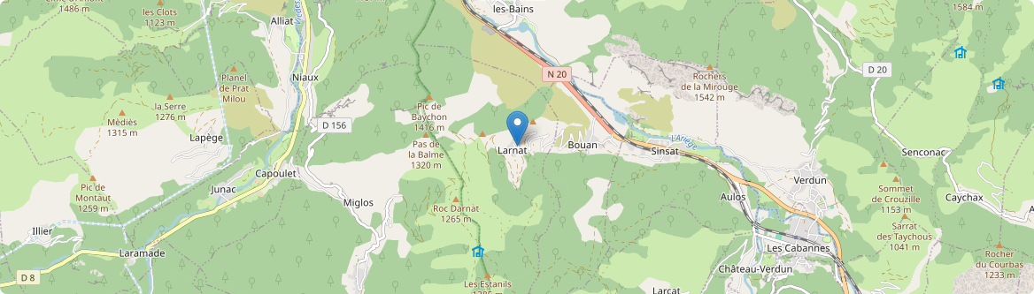 Larnat - Carte
