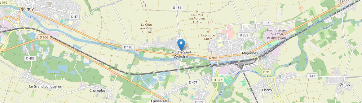 Laroche-Saint-Cydroine - Carte
