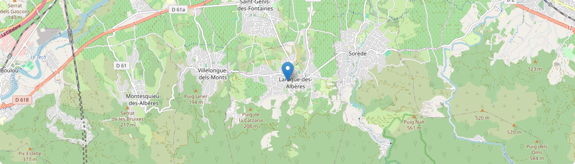Laroque-des-Albères - Carte