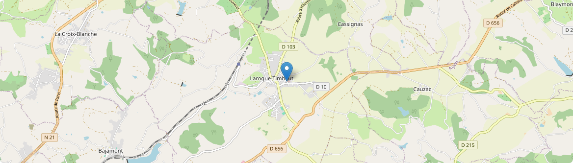 Laroque-Timbaut - Carte