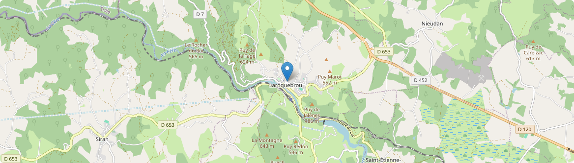 Laroquebrou - Carte