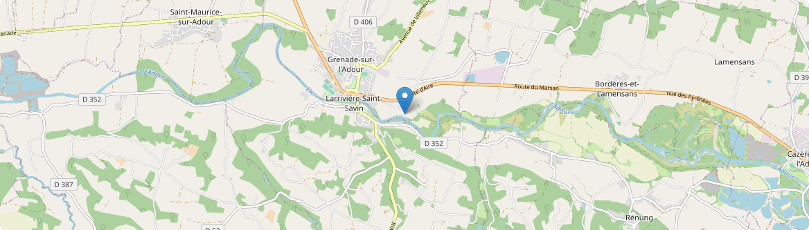 Larrivière-Saint-Savin - Carte