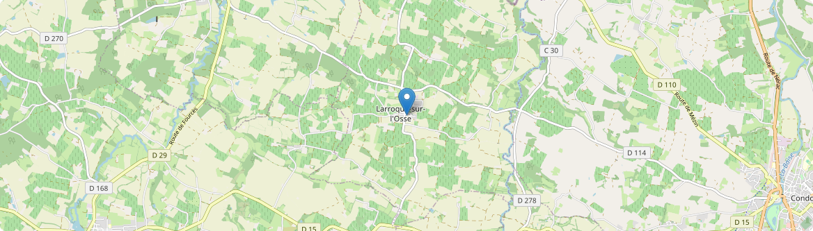 Larroque-sur-l'Osse - Carte