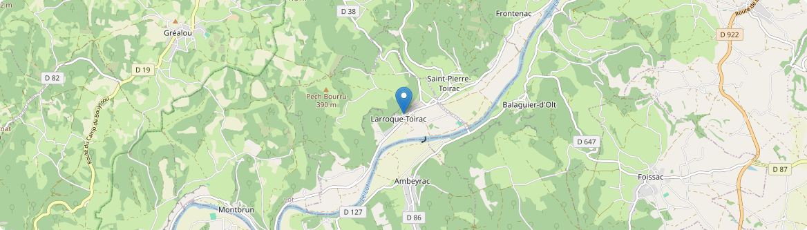 Larroque-Toirac - Carte