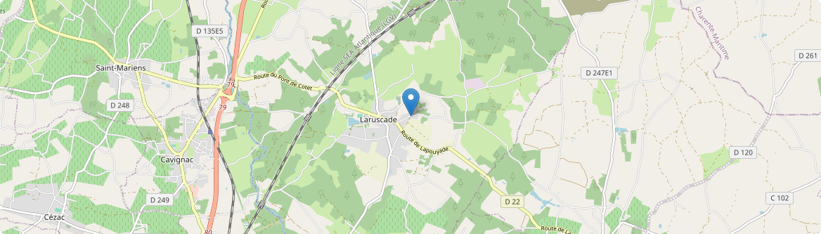 Laruscade - Carte