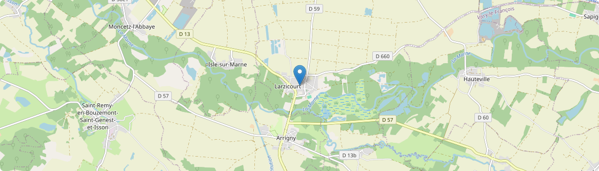 Larzicourt - Carte