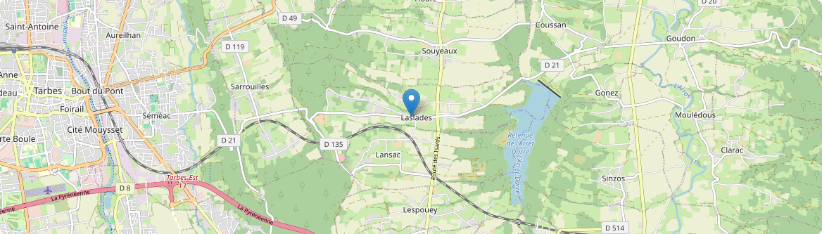 Laslades - Carte