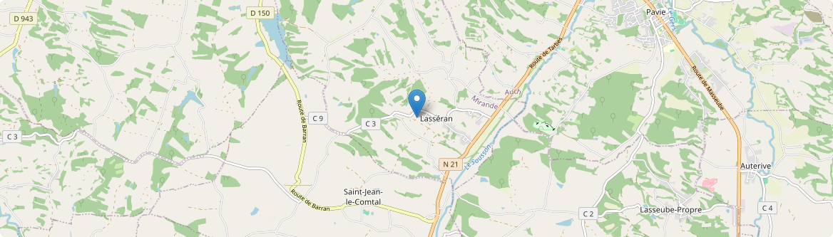 Lasséran - Carte