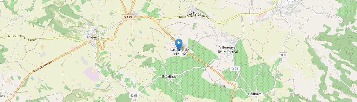 Lasserre-de-Prouille - Carte