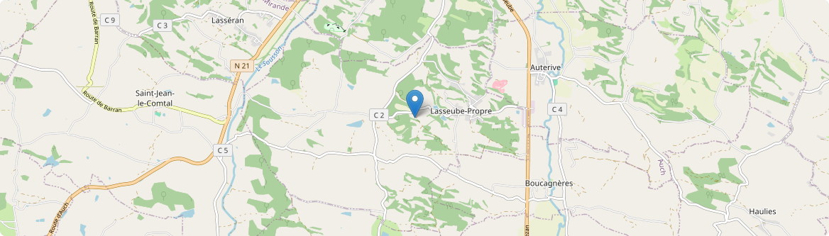 Lasseube-Propre - Carte