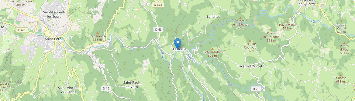 Latouille-Lentillac - Carte