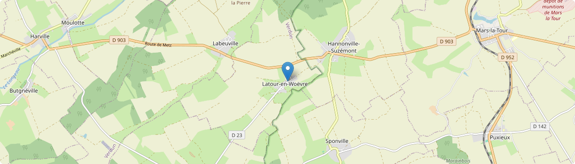 Latour-en-Woëvre - Carte